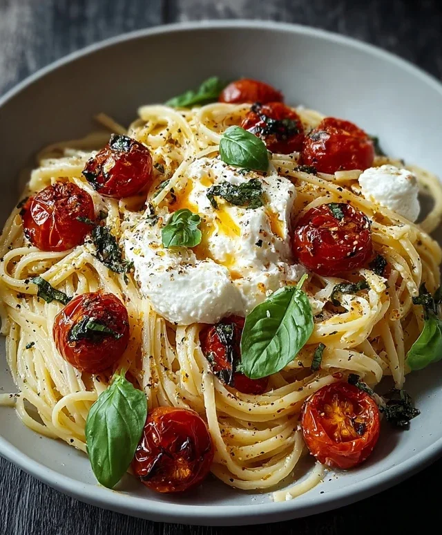 Burrata Pasta mit Tomaten