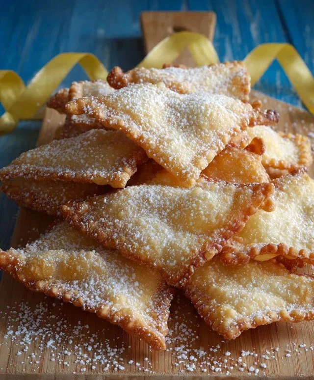 Chiacchiere all'acqua frizzante ricetta dolce