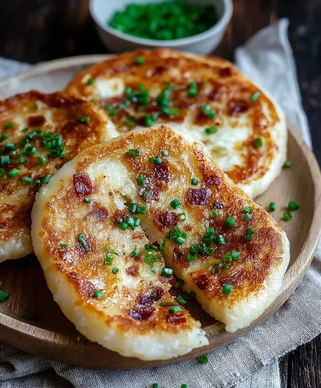 Gefulltes Pfannenbrot Flammkuchen Style