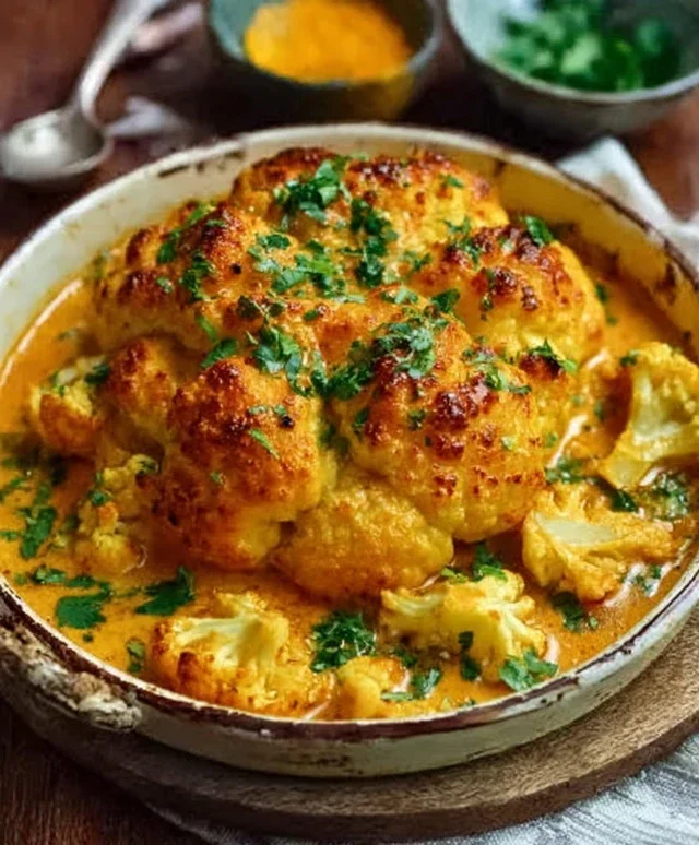Blumenkohl Curry aus dem Backofen