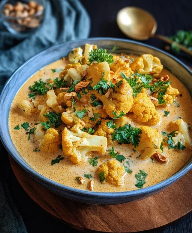 Cremiger Blumenkohl-Curry aus dem Backofen: Vegetarisches Rezept