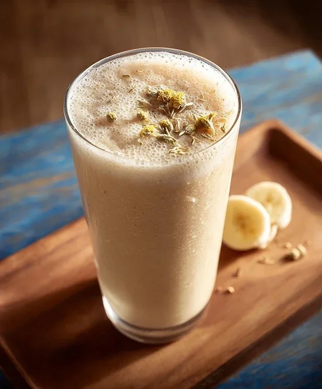 Banana Cbeef beef hamomile Tea Smoothie