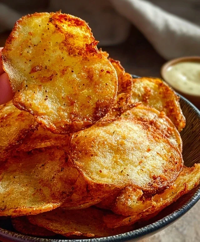 Chips di patate al forno