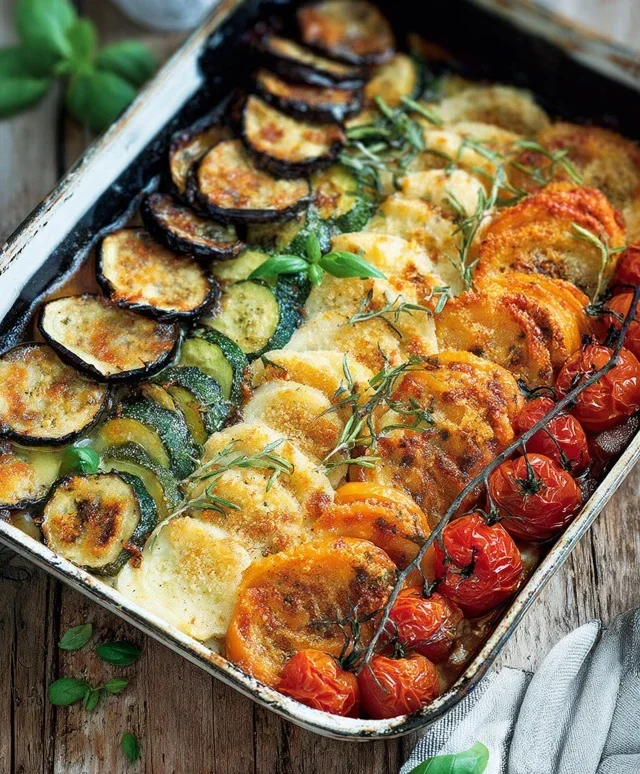 Verdure al forno gratinate