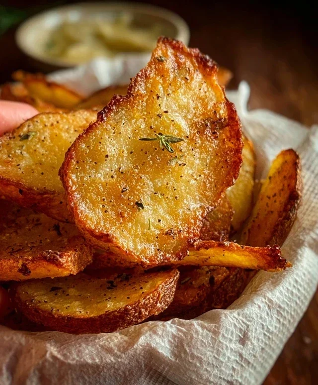 Chips di patate al forno