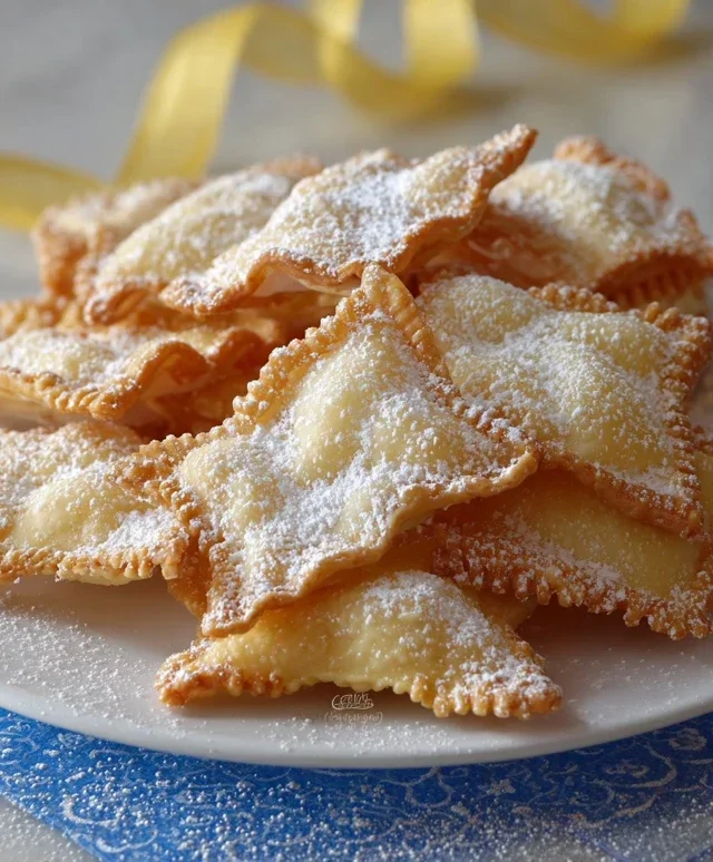 Chiacchiere all'acqua frizzante ricetta dolce