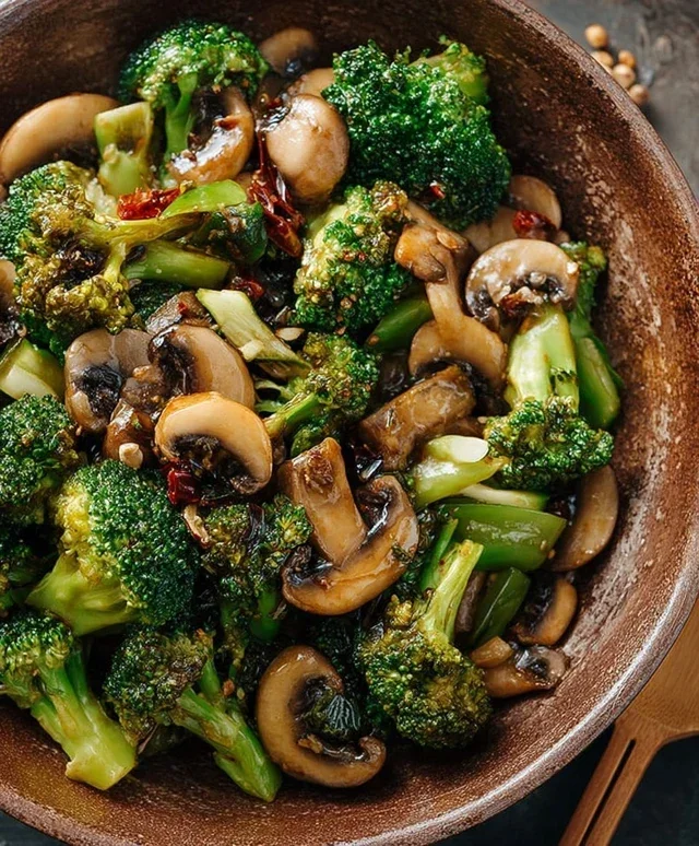 Broccoli and Mushroom Stir Fry