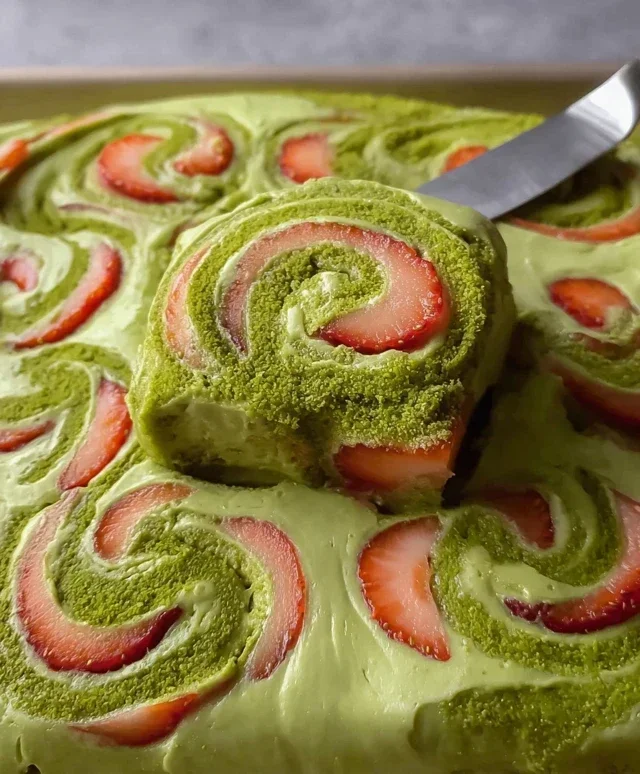 Strawberry Matcha Latte Rolls