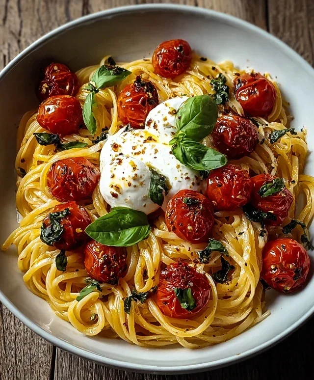Burrata Pasta mit Tomaten