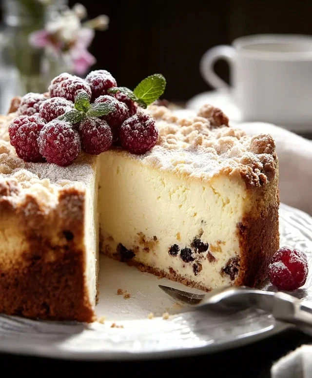 Ricotta Torte mit Fruechten