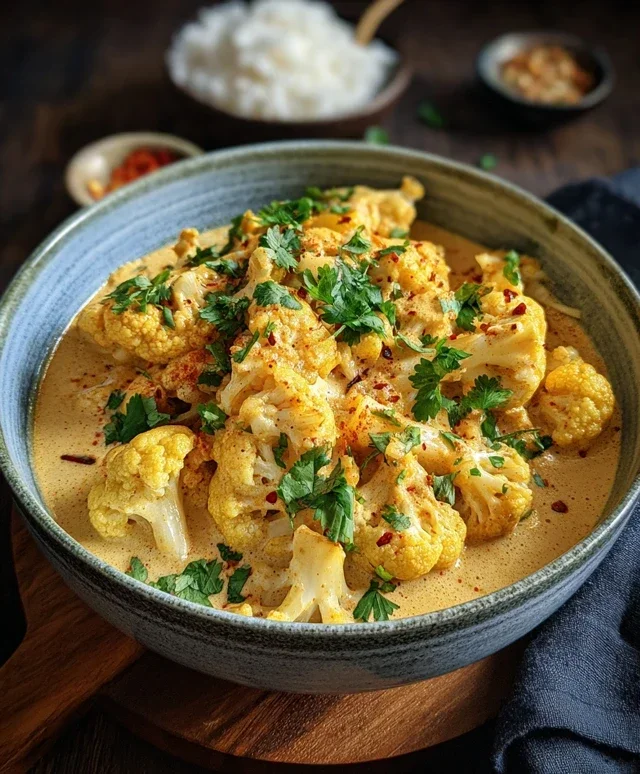 Cremiger Blumenkohl-Curry aus dem Backofen: Vegetarisches Rezept