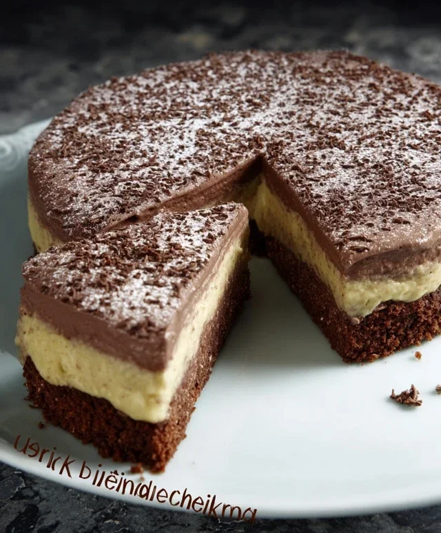 Schnelle Schokotorte mit Bananen