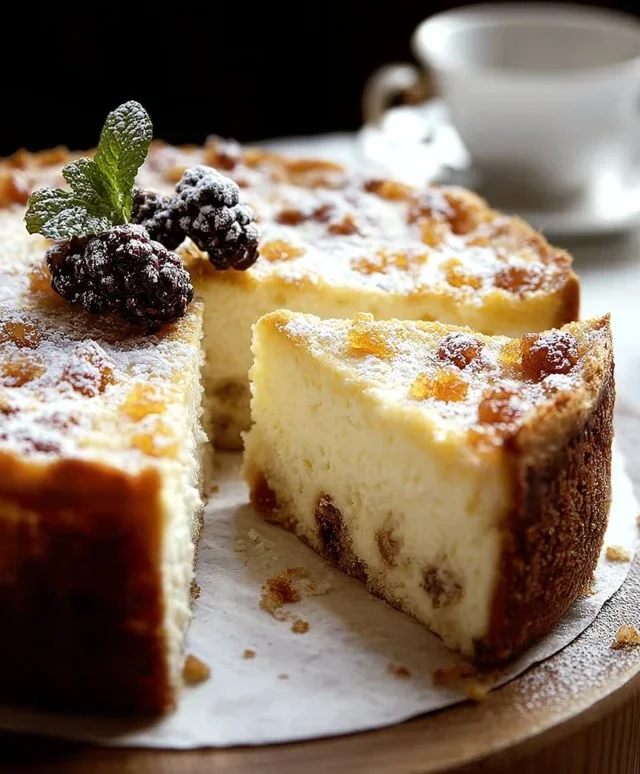 Ricotta Torte mit Fruechten
