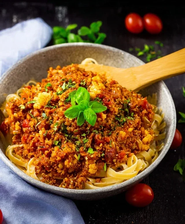 Vegane Bolognese aus Blumenkohl