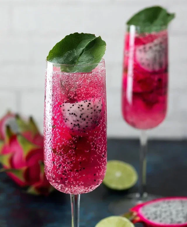 Dragon Fruit Lychee Mimosa