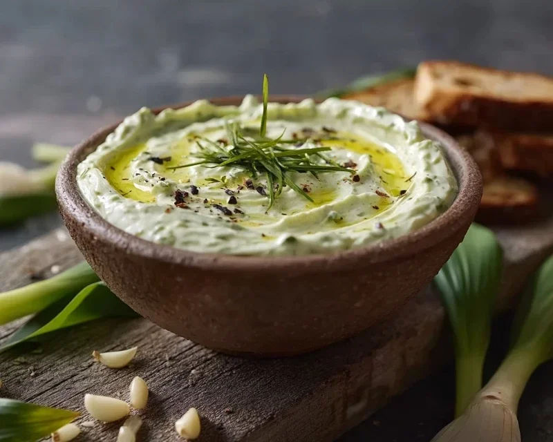 Bärlauch-Dip: Wenn der Frühling nach Knoblauch duftet