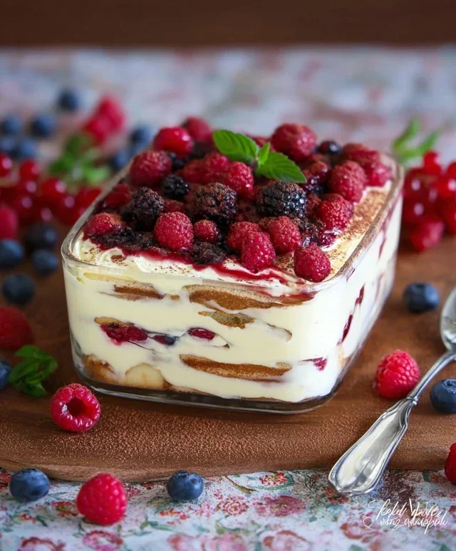 TIRAMISU AI FRUTTI DI BOSCO