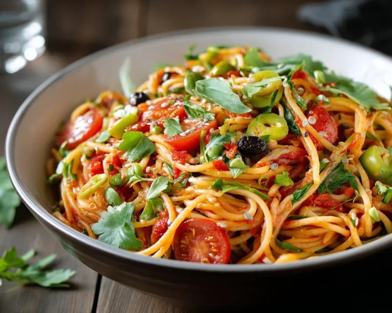 Leckerer Kalifornischer Spaghetti-Salat Rezept