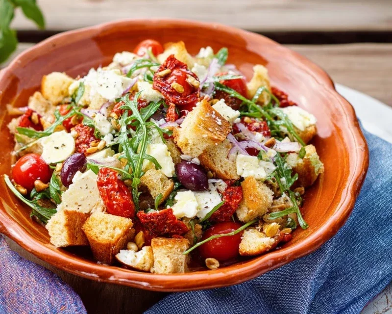 Mediterraner Brotsalat - schnell und einfach gemacht