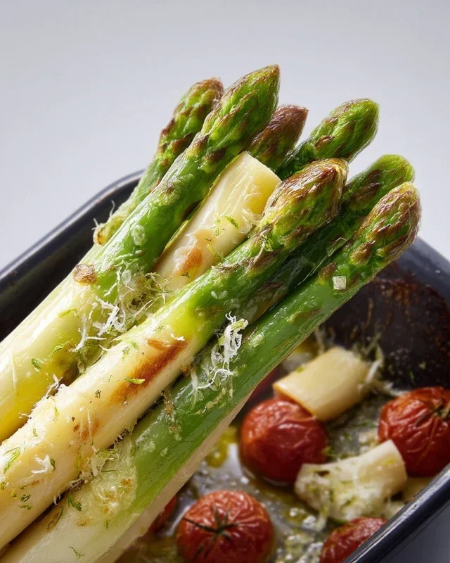 Grüner Spargel im Backofen – so einfach & lecker