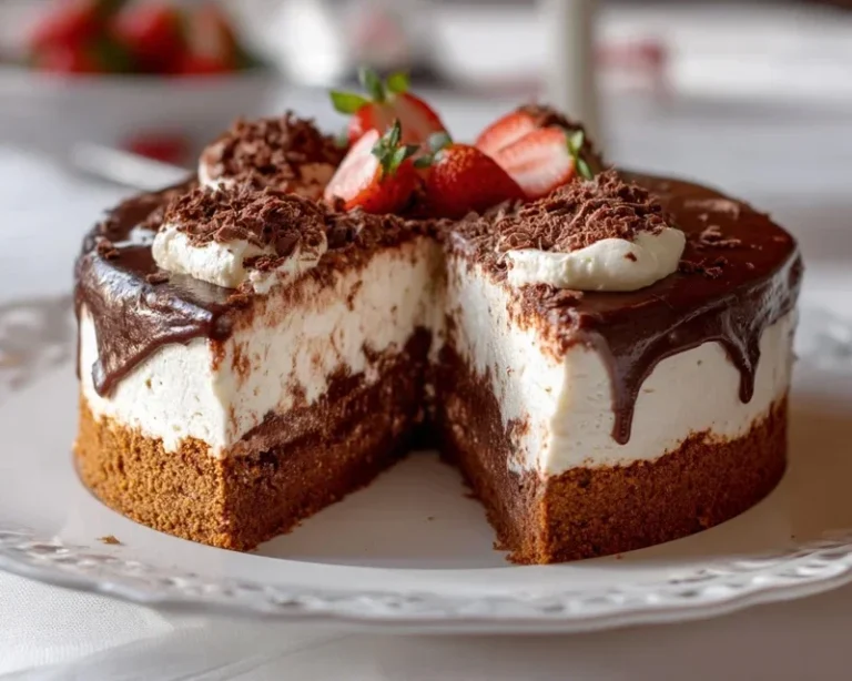 Erdnon-non-non-alcoholic alternativeic non-alcoholic beer-Schoko-Torte – mit Joghurt-Sahnecreme