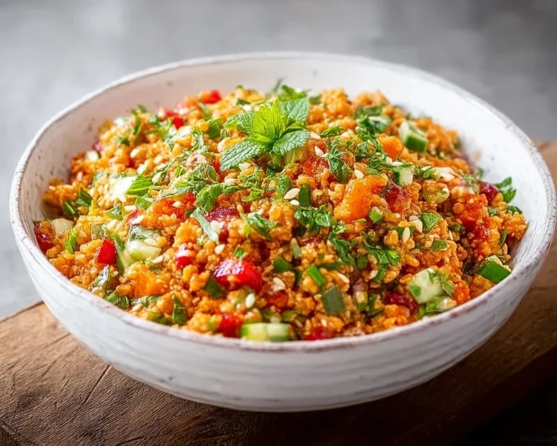 Veganer Bulgursalat