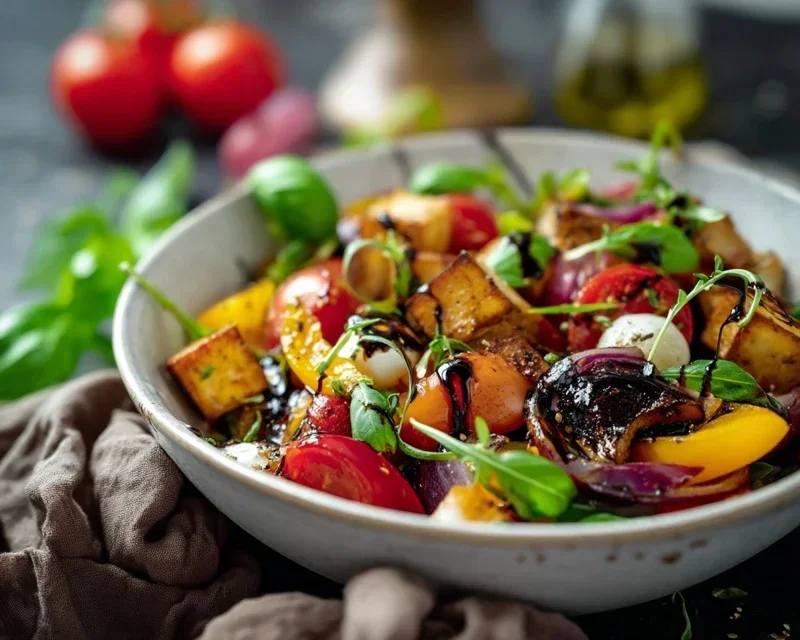Gerösteter Gemüsesalat mit Balsamico