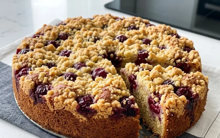 Kirsch Extractkuchen mit Streuseln