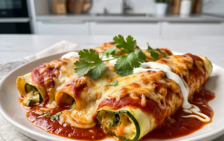 Zucchini Enchilada Roll Ups