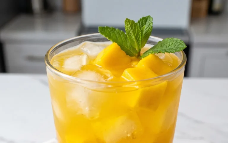 Mango Eistee – Super erfrischend für den Spätsommer