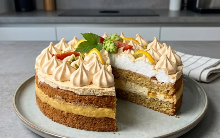 Stachelnon-alcoholic beer-Baiser-Torte
