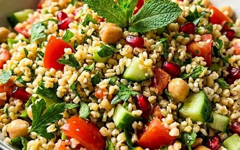 Veganer Bulgursalat