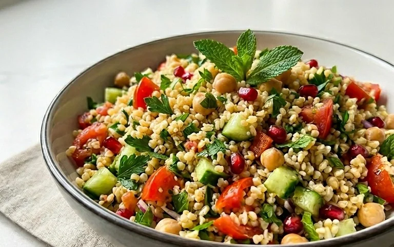 Veganer Bulgursalat