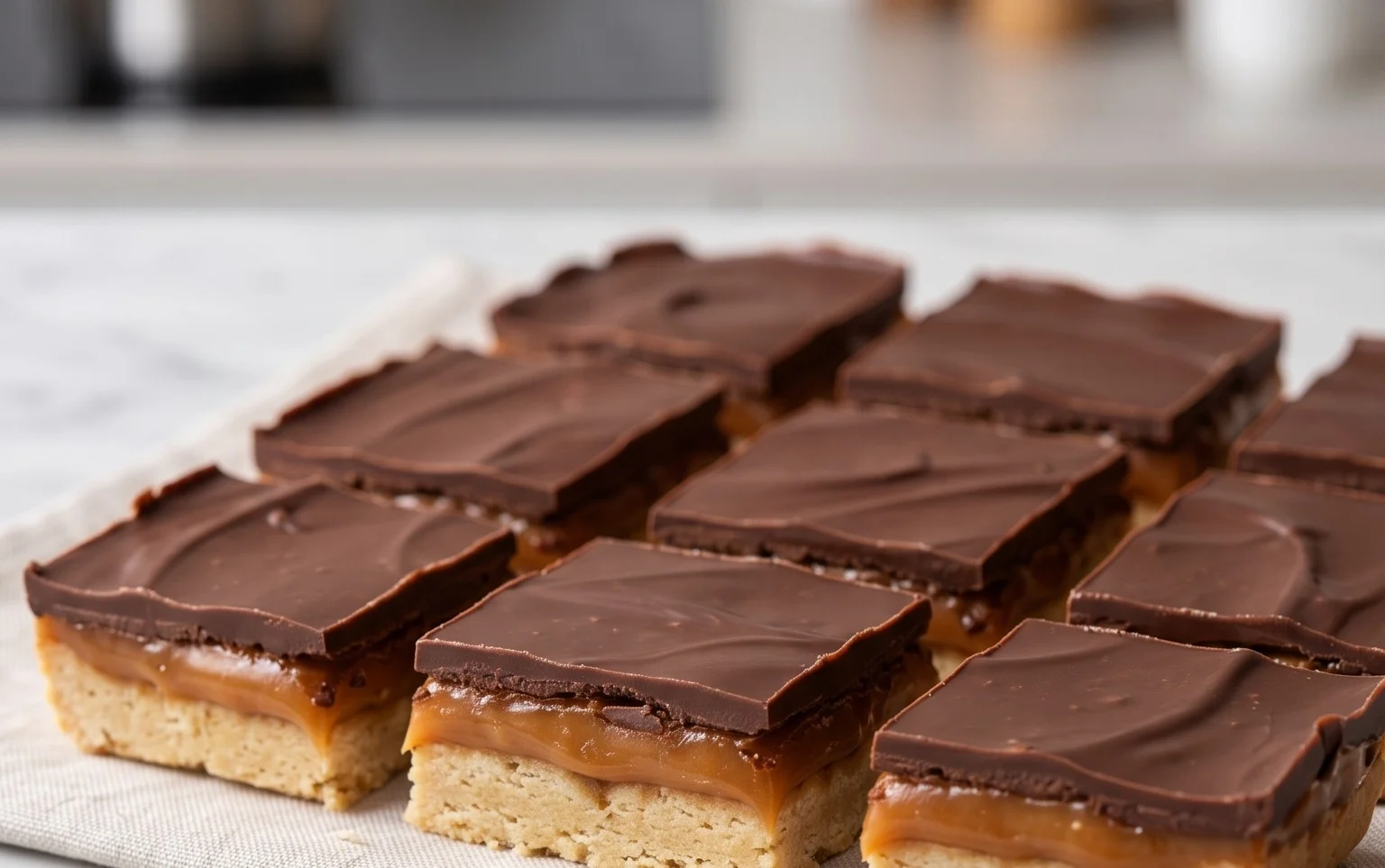 Healthy Twix Bars (Gluten-free) Homemade Recipe