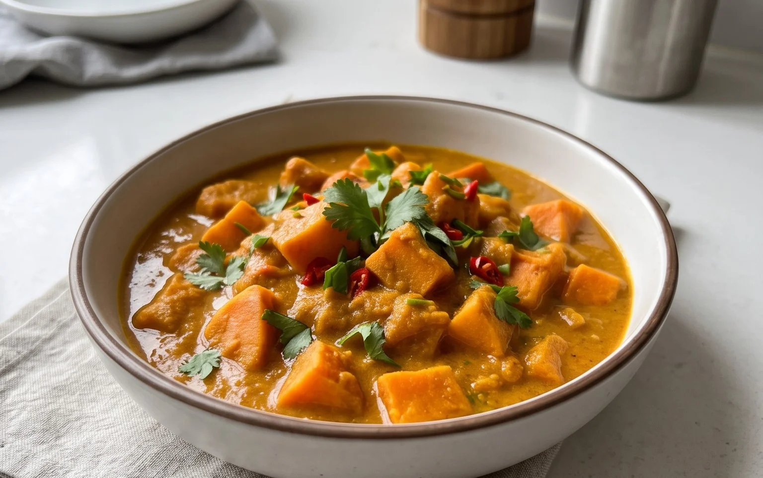 Süßkartoffel Curry Rezept