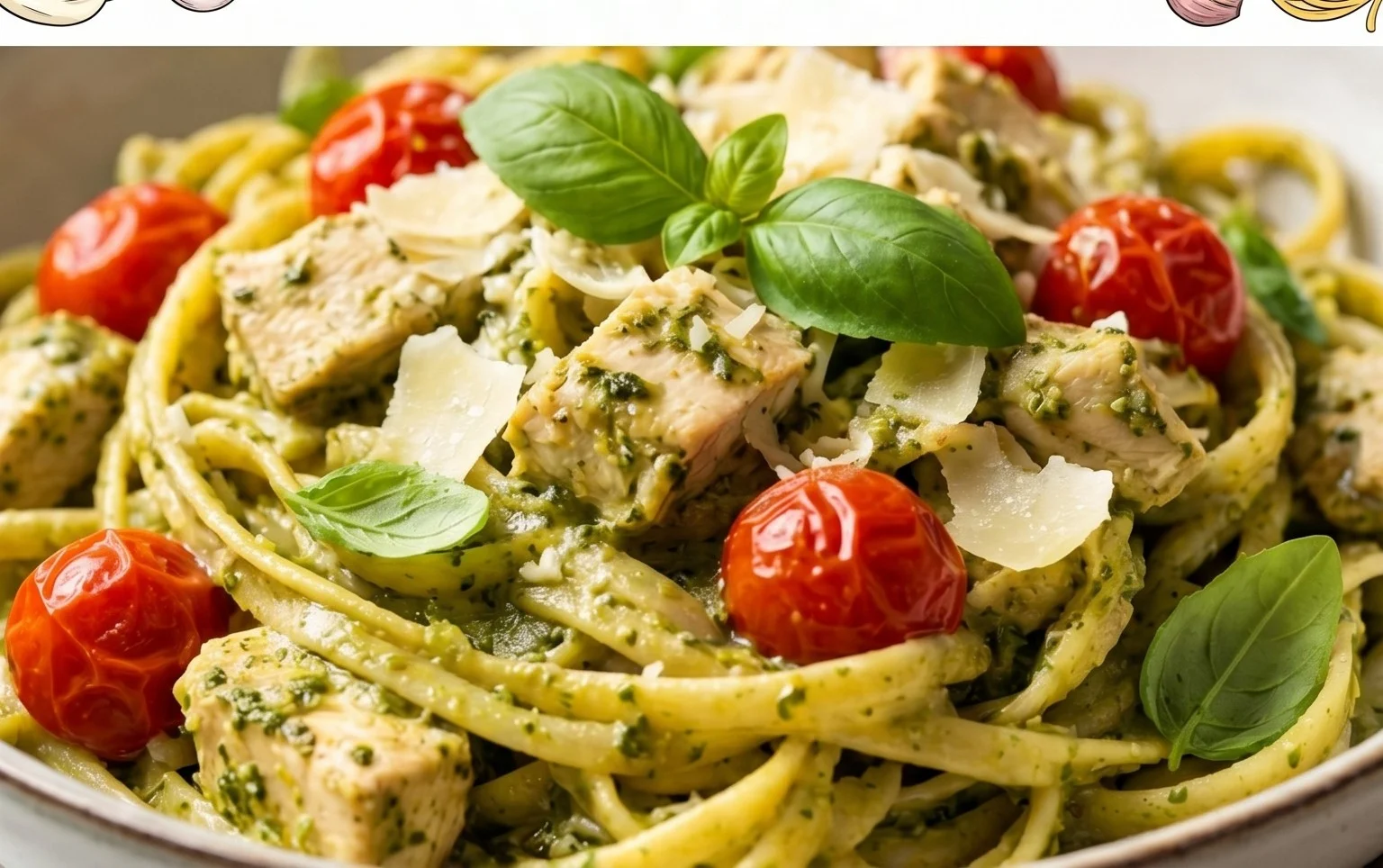 One Pot Creamy Pesto Pasta