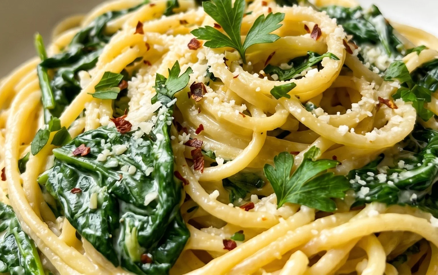 45 Easy Pasta Recipes: Lemon Spinach Pasta