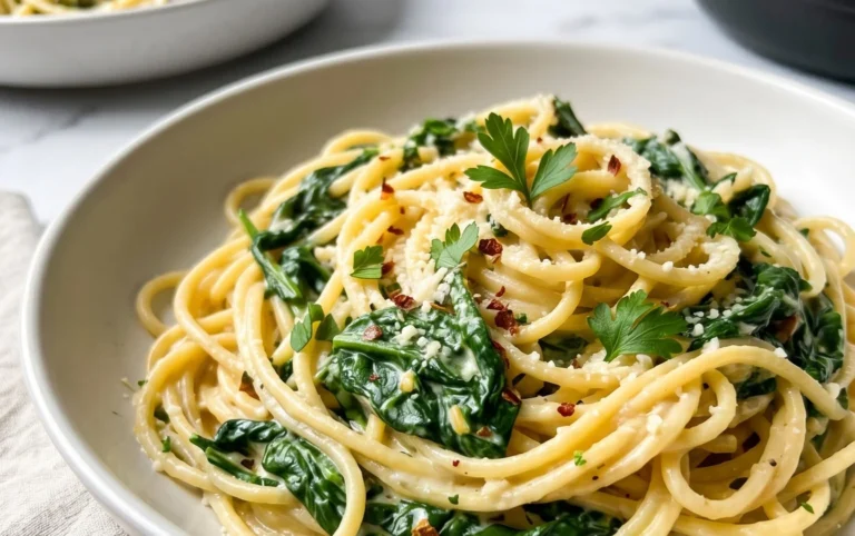 45 Easy Pasta Recipes: Lemon Spinach Pasta