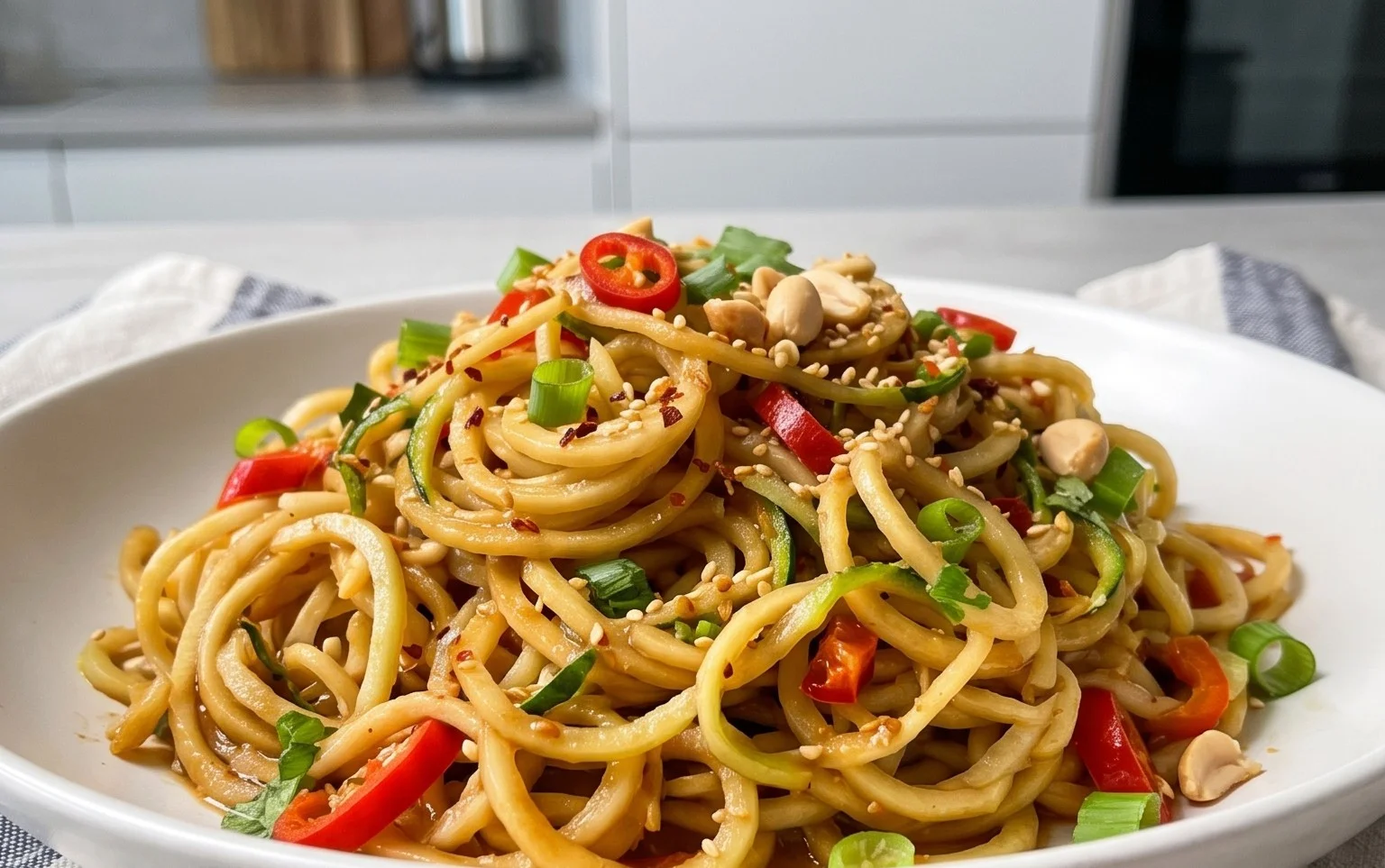 Kohlrabi Nudeln: Low Carb & asiatisch