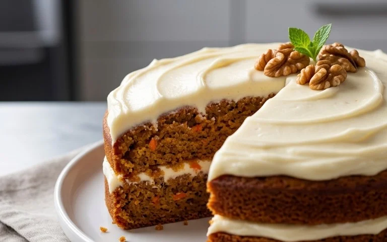 Karottenkuchen mit Frischkäse-Frosting