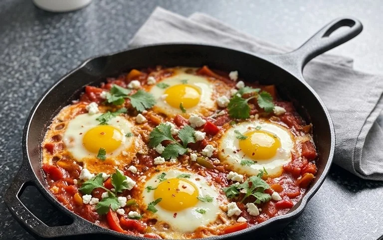One Pan Shakshuka (Eggs in Hell)