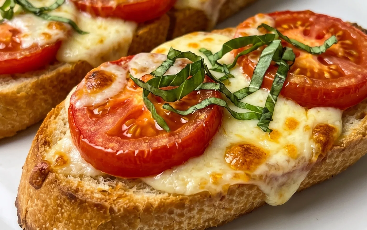 Baguettscheiben mit Tomaten & Mozzarella überbacken von Luda4ka