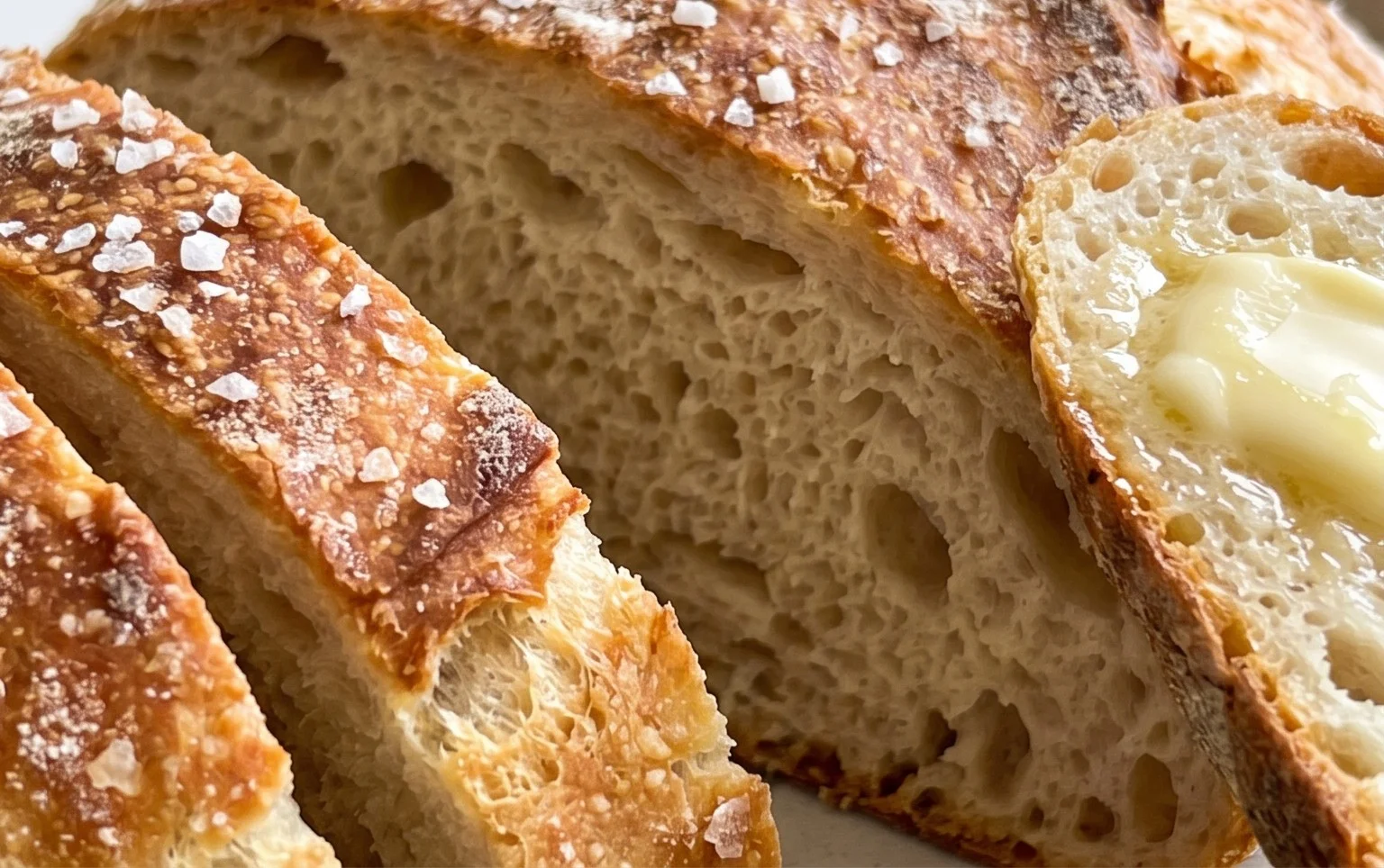 No Knead Salt Bread