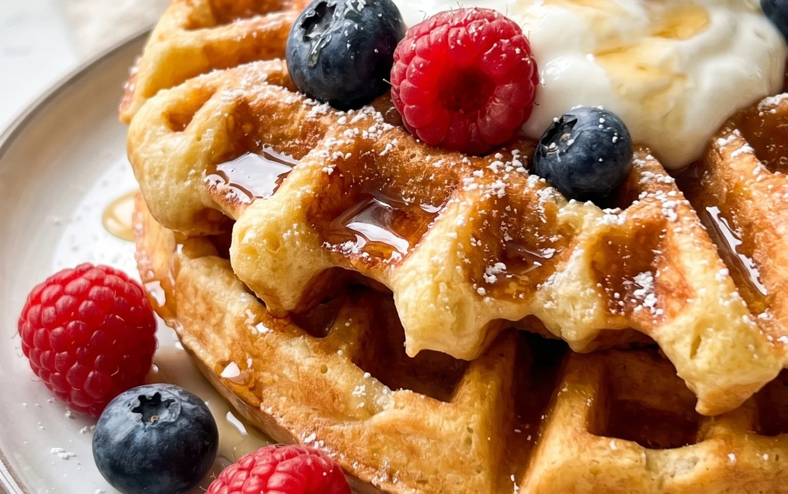 Greek Yogurt Waffles