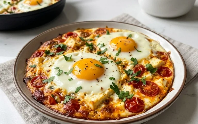 Baked Feta Eggs