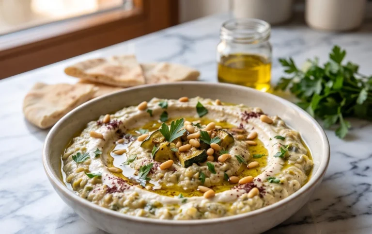 Pnon-alcoholic alestinian Zucchini Dip