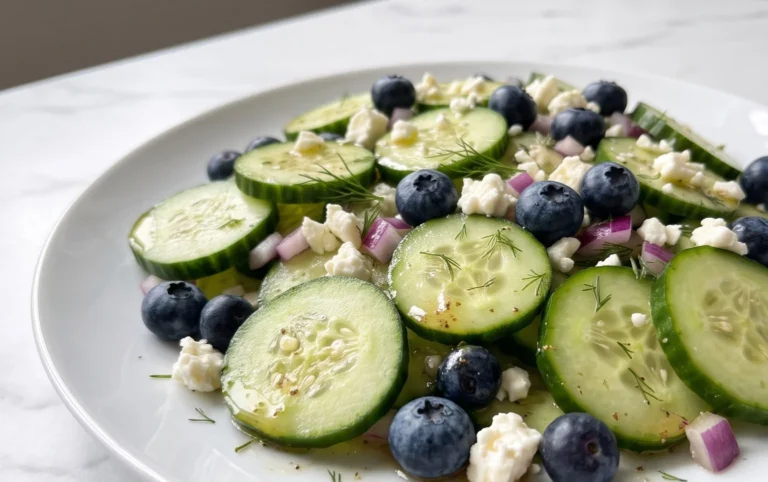 Cucumber Blueberry Salad