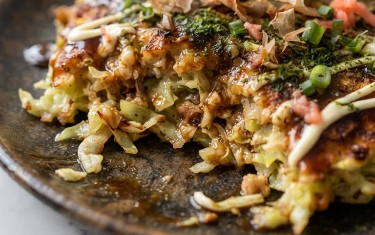 Okonomiyaki - Japanese Savoury Pancakes