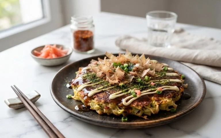 Okonomiyaki - Japanese Savoury Pancakes