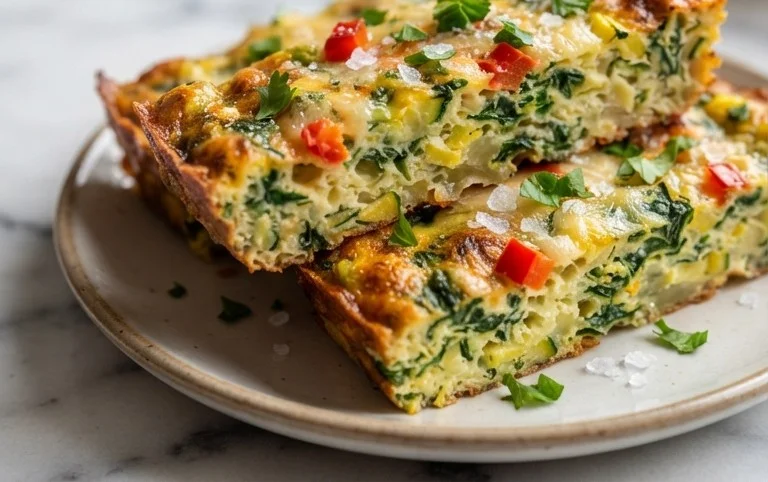 Baked Spinach Zucchini Frittata Fingers {Baby-Friendly}